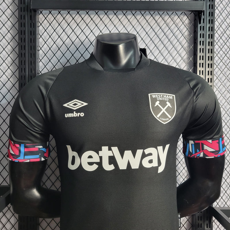 CAMISA DO WEST HAM 22/23 BLACK VERSÃO PLAYER