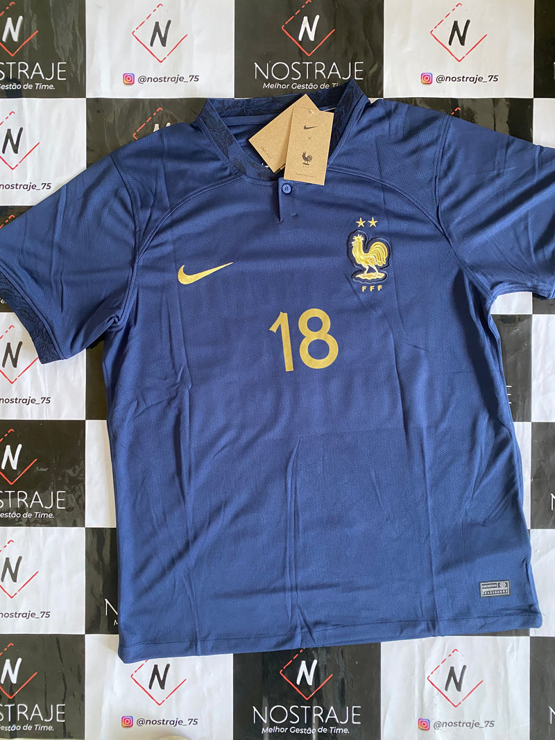 CAMISA DA FRANÇA COPA PERSONALIZADA