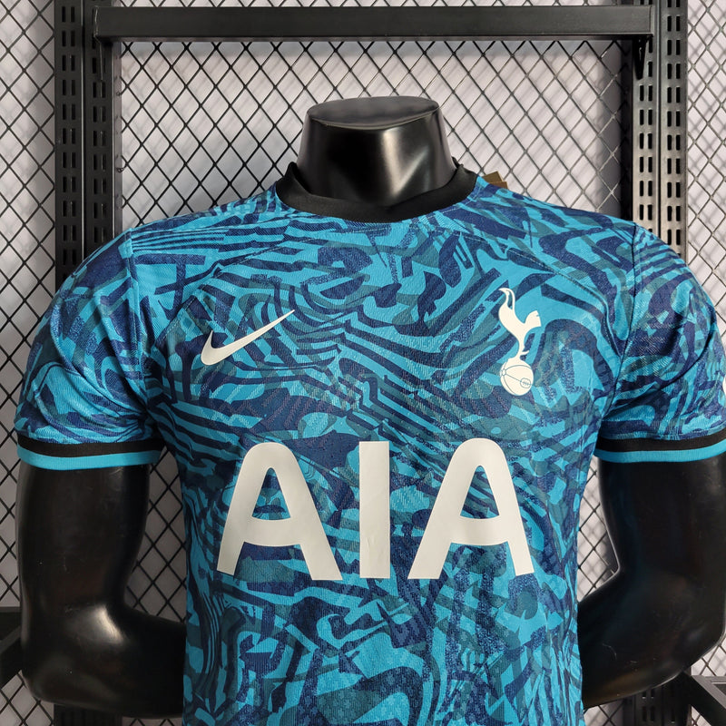 CAMISA DO TOTTENHAM 22/23 AZUL FIELD VERSÃO PLAYER