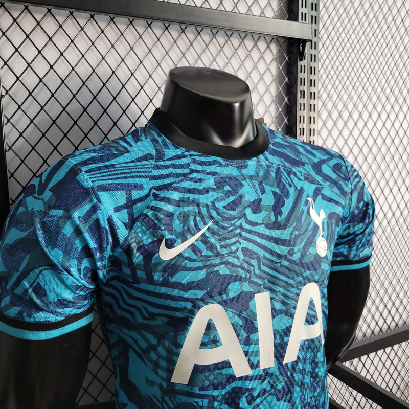 CAMISA DO TOTTENHAM 22/23 AZUL FIELD VERSÃO PLAYER