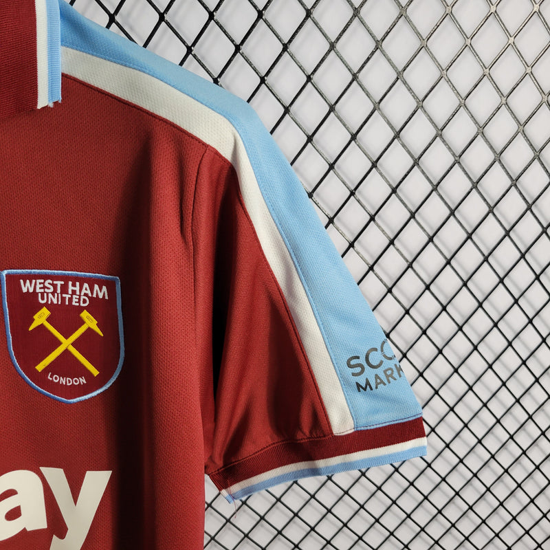 CAMISA DO WEST HAM 21/22 VERMELHO