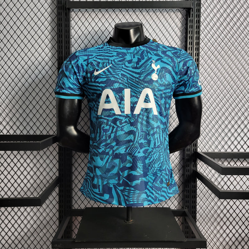 CAMISA DO TOTTENHAM 22/23 AZUL FIELD VERSÃO PLAYER