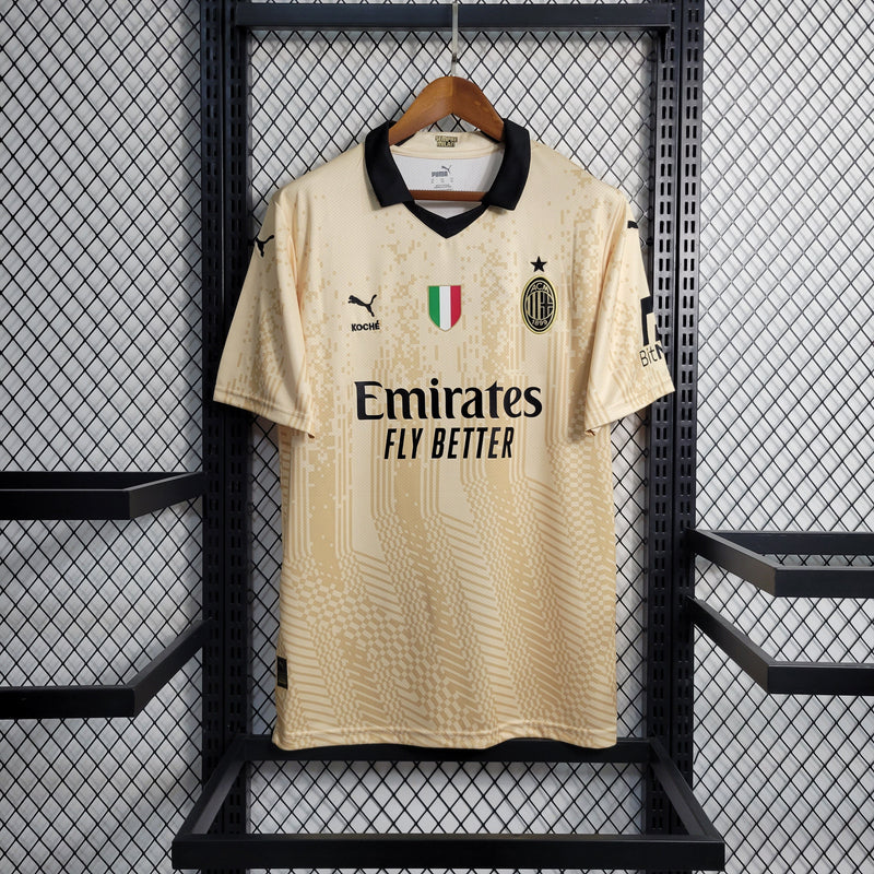 CAMISA DO MILAN 23/24 DOURADO