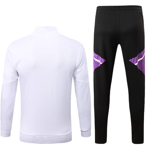 Agasalho de Viagem Real Madrid - Masculino - Branco e Lilás